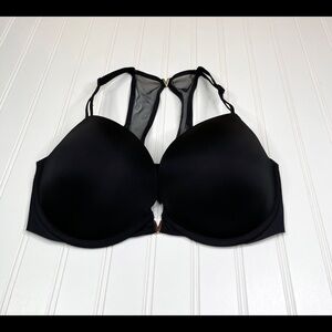 Victorias Secret Push Up Bra Front Closure Black